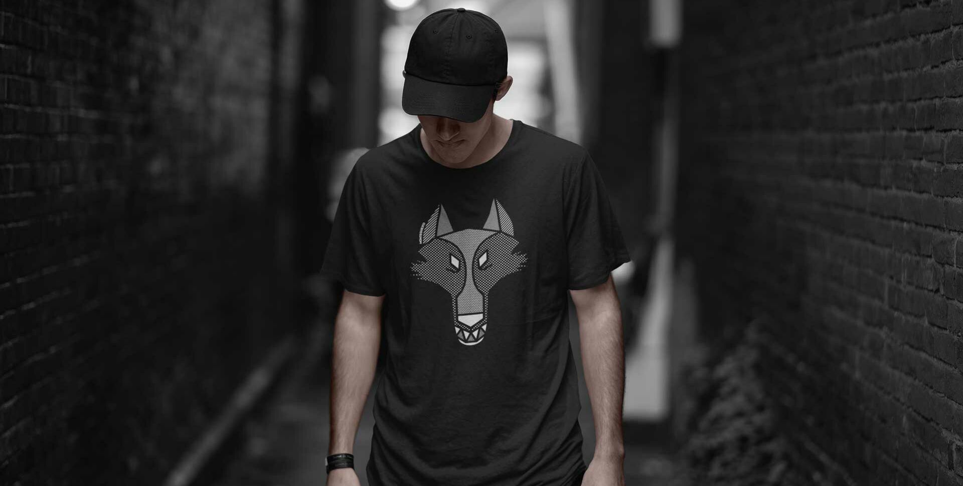 MQ WOLF - Pure Organic Shirt Herren