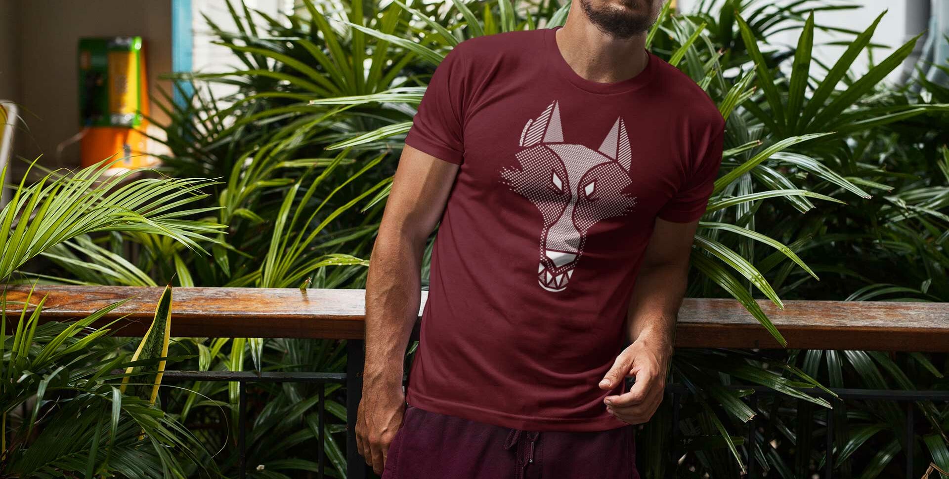 MQ WOLF - Pure Organic Shirt Herren